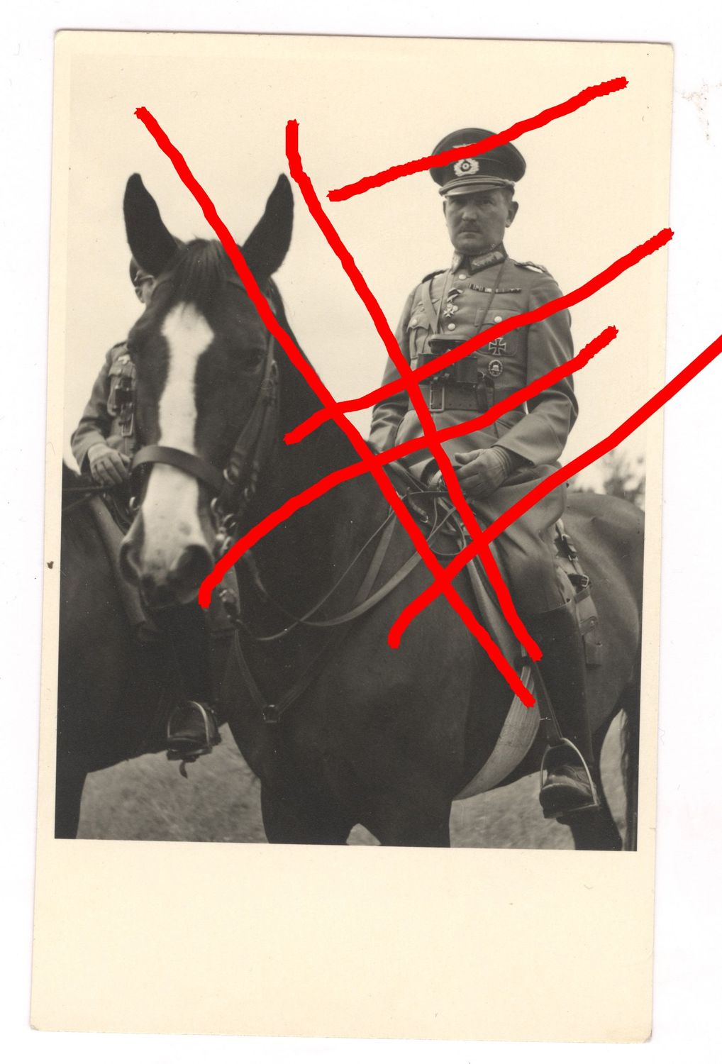 Wehrmacht: Portraitfoto Ritterkreuzträger Generaloberst Eugen Ritter von Schobert, PK-Größe, C28.