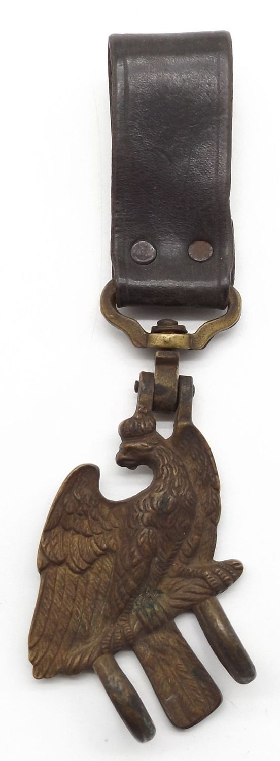 Preussen: Trommelschere / Trommelhaken, mit Koppelschlaufe.