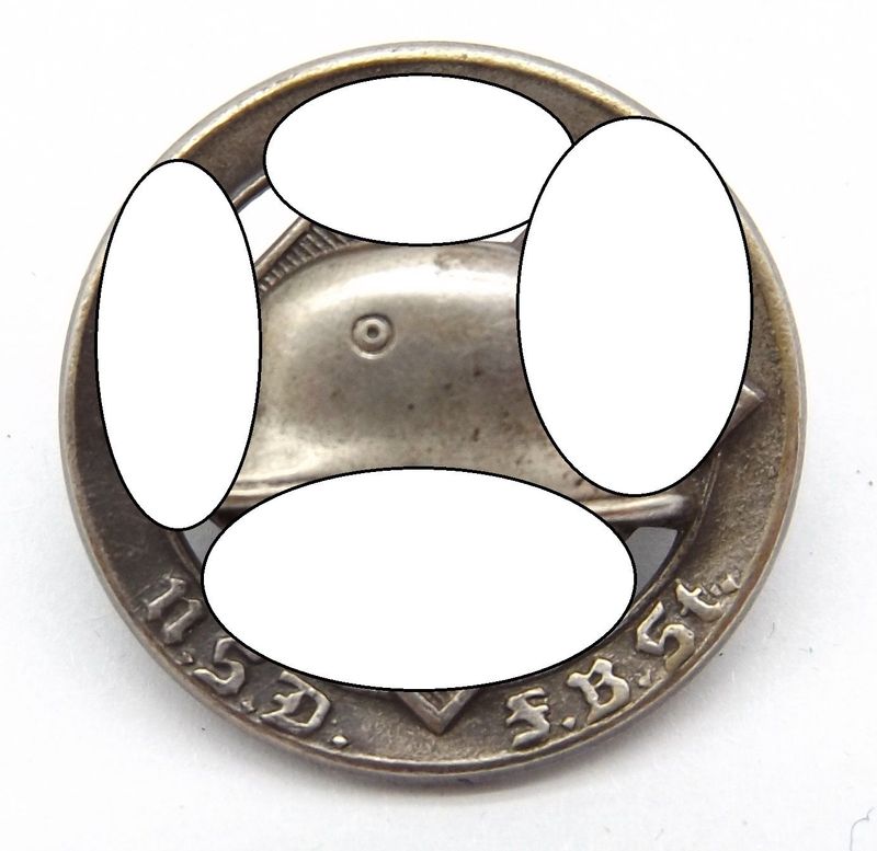 National Sozialistischer Deutscher Frontkämpfer Bund Stahlhelm (N.S.D.F.B.St.), Mitgliedsabzeichen, Durchmesser ca. 21 mm. National Sozialistischer Deutscher Frontkämpfer Bund Stahlhelm (N.S.D.F.B.St.), Mitgliedsabzeichen, Durchmesser ca. 21 mm.
