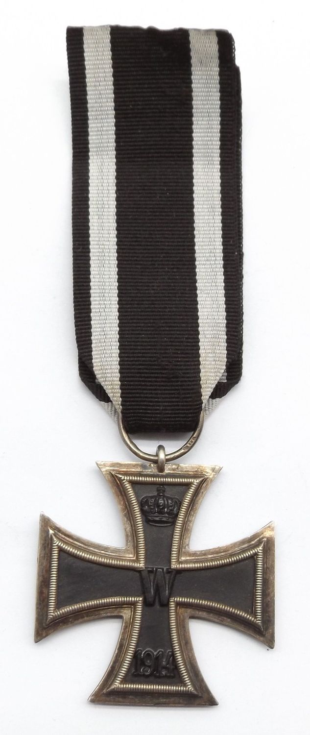 Eisernes Kreuz 2. Klasse EK2 1914 Hersteller Wilm, am Band.