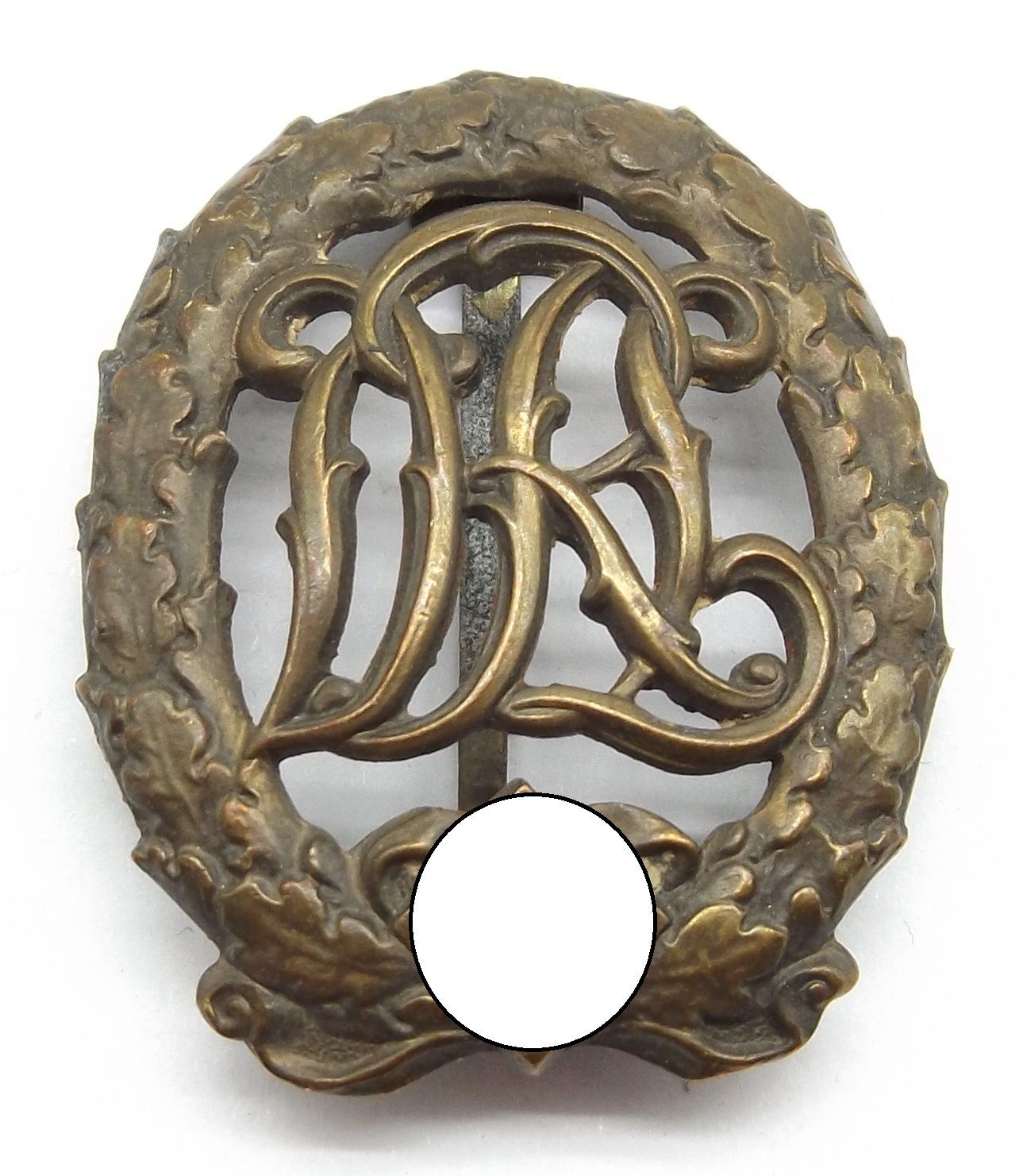Reichssportabzeichen DRL in Bronze, mit Hersteller Wernstein Jena.