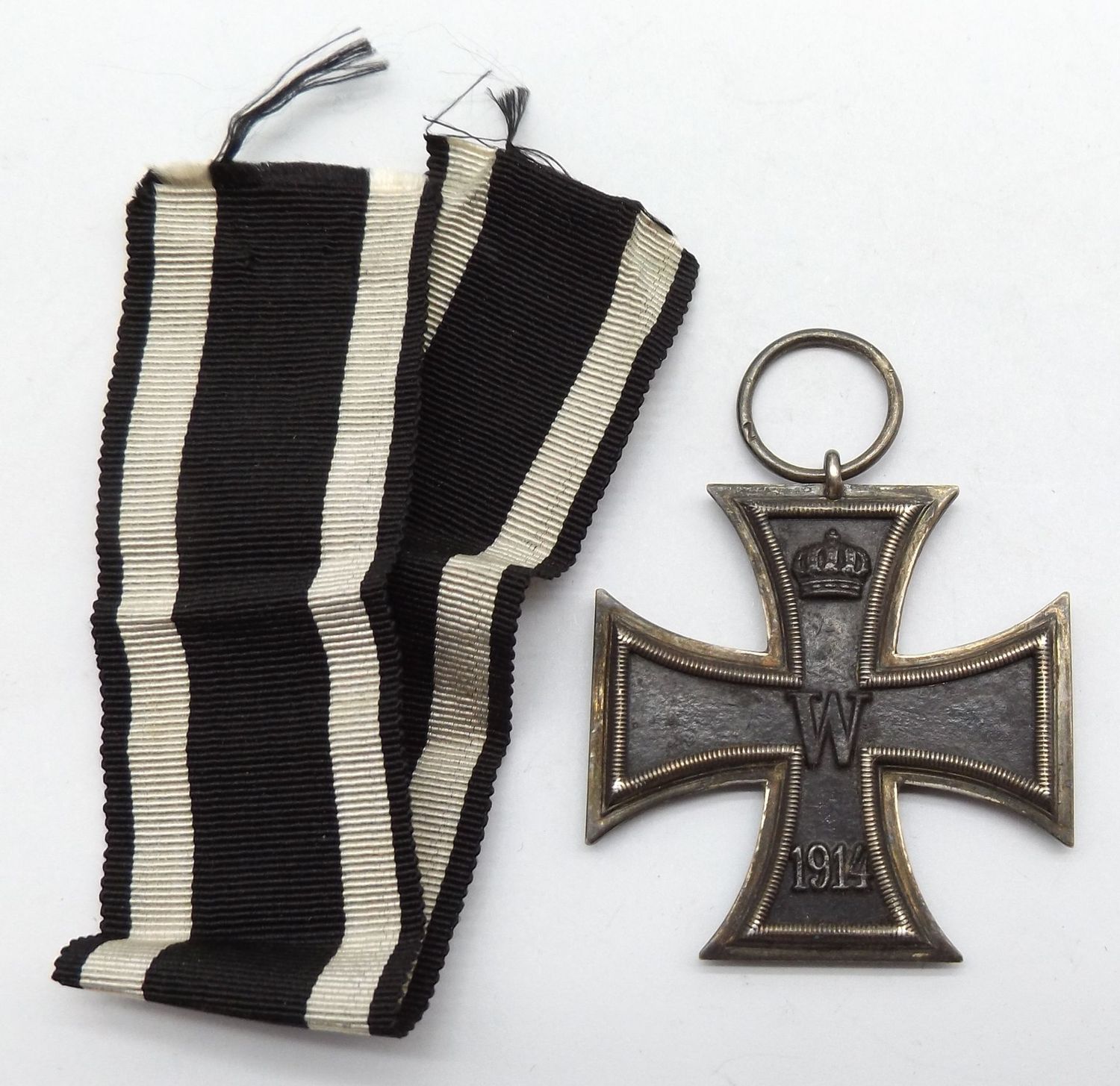 Eisernes Kreuz 2. Klasse EK2 1914 Hersteller Z für die Firma H. Zehn, Berlin, am Band.