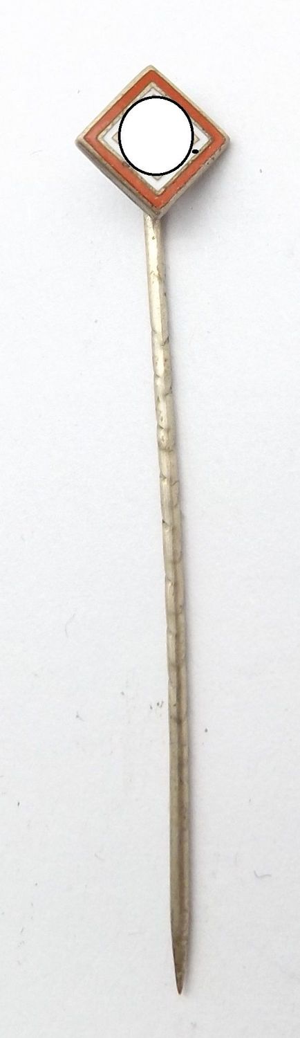 NSDAP: Mitgliedsabzeichen Deutschvölkische Freiheitsbewegung (DVFB) 1925 - 1928, Miniaturnadel, 6 mm. Sehr selten!