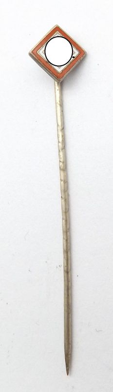 NSDAP: Mitgliedsabzeichen Deutschvölkische Freiheitsbewegung (DVFB) 1925 - 1928, Miniaturnadel, 6 mm. Sehr selten! NSDAP: Mitgliedsabzeichen Deutschvölkische Freiheitsbewegung (DVFB) 1925 - 1928, Miniaturnadel, 6 mm. Sehr selten!