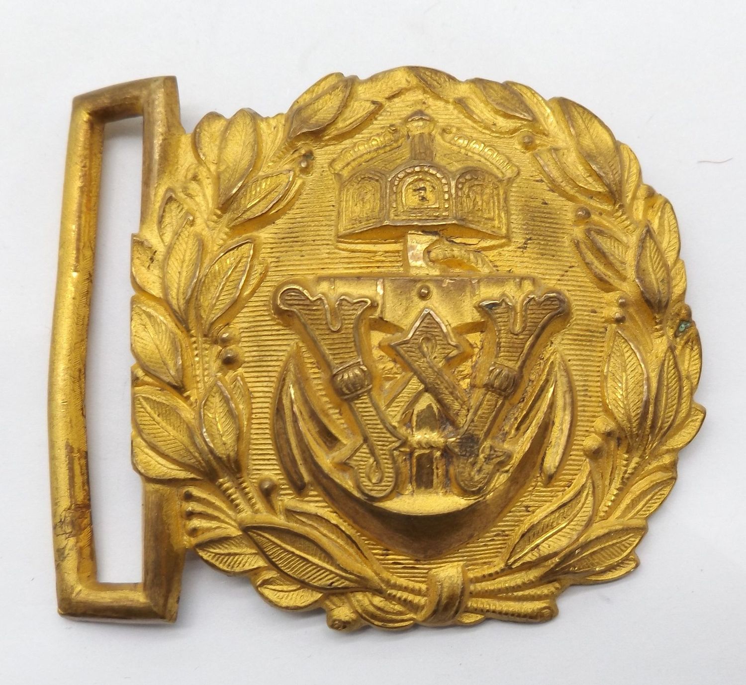 Kaiserliche Marine: Feldbindenschloß für die Feldbinde.