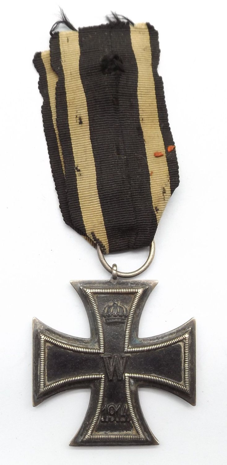 Eisernes Kreuz 2. Klasse EK2 1914 Hersteller KO für die Firma Klein, Oberstein, am Band.