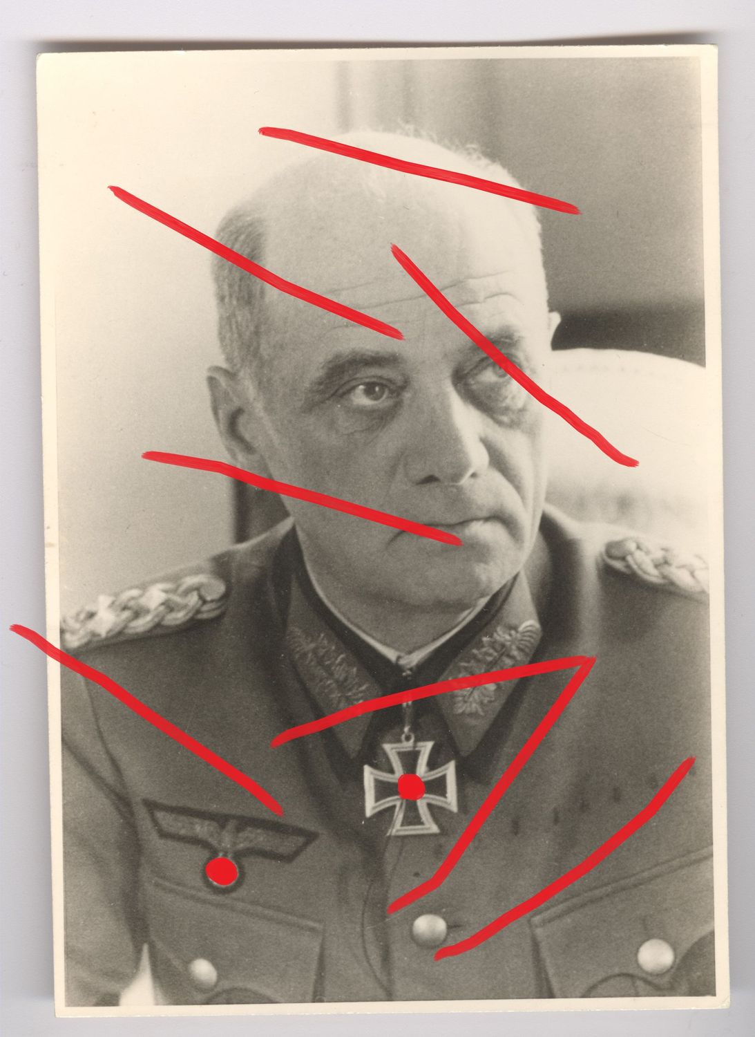 Wehrmacht: Portraitfoto Generaloberst Hans von Salmuth (Ritterkreuz), PK-Größe, C52.
