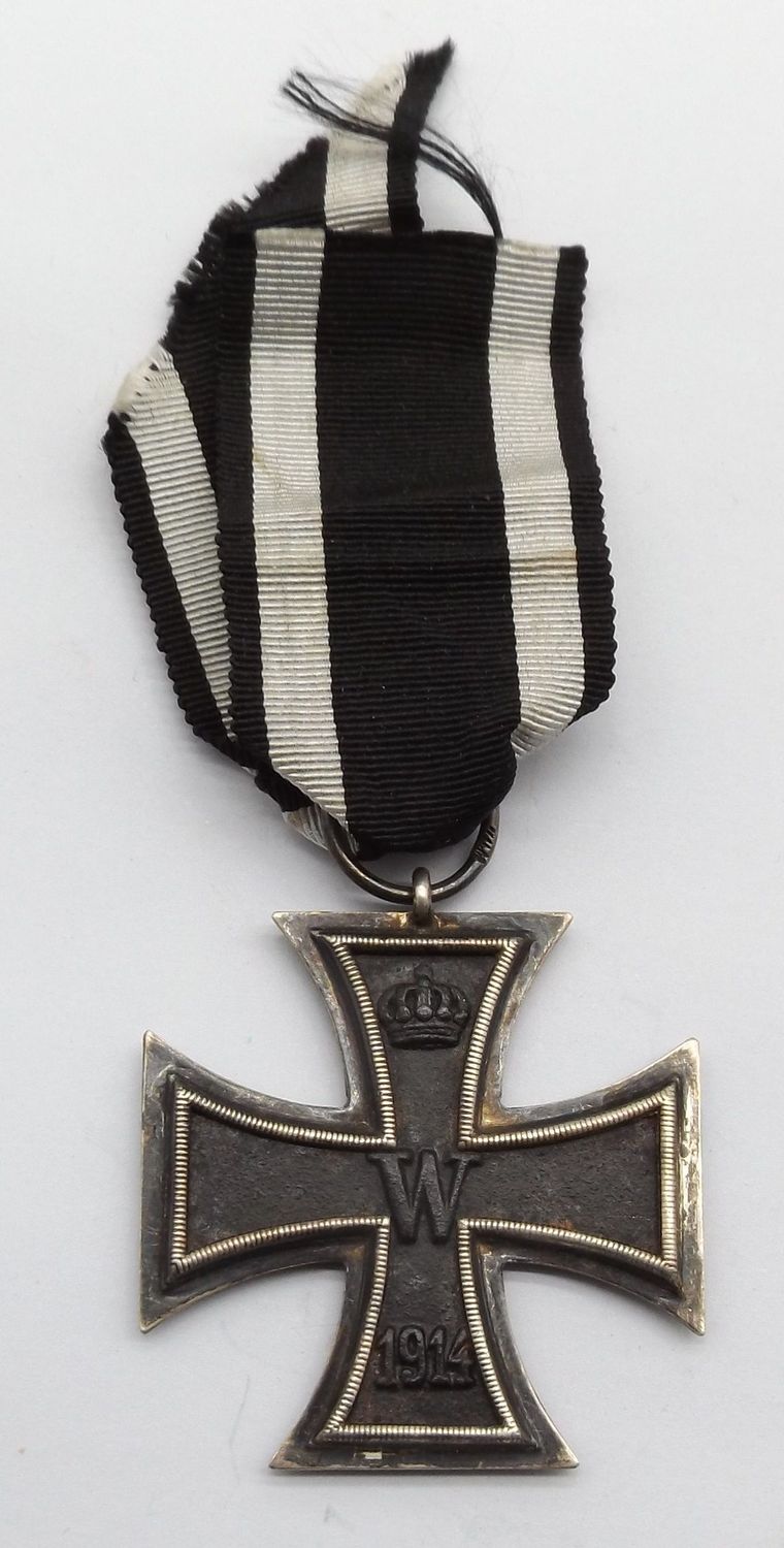 Eisernes Kreuz 2. Klasse EK2 1914 Hersteller Wilm, am Band.