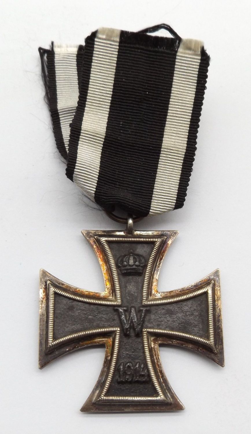 Eisernes Kreuz 2. Klasse EK2 1914 Hersteller LW für die Firma Luis Werner, Berlin, am Band.