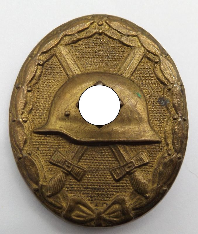 Verwundetenabzeichen schwarz 1939, Buntmetall. Verwundetenabzeichen schwarz 1939, Buntmetall.