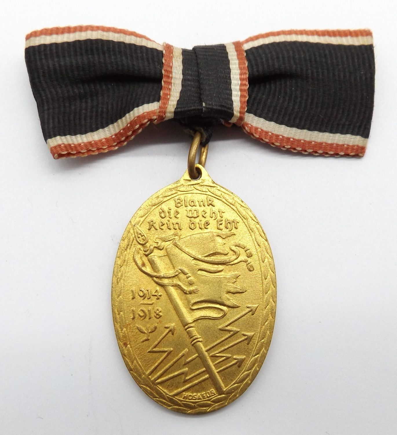 Kyffhäuserbund Kriegsdenkmünze 1914-18, an Schleife.