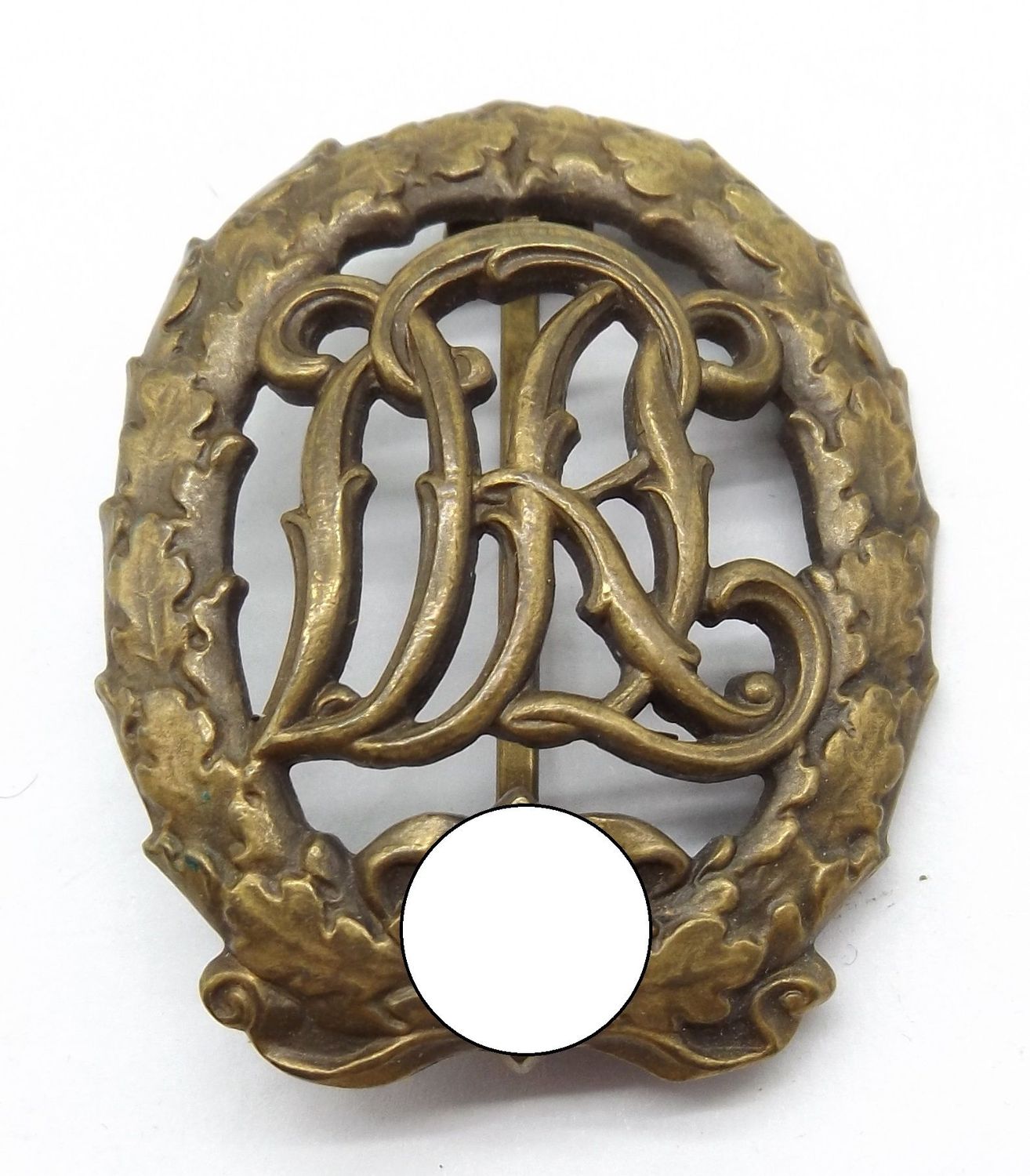 Reichssportabzeichen DRL in Bronze, mit Hersteller Wernstein Jena – D.R.G.M. 35269.