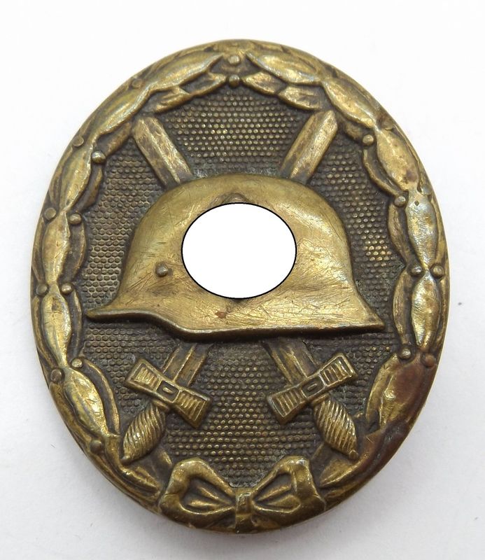 Verwundetenabzeichen schwarz 1939, Buntmetall. Verwundetenabzeichen schwarz 1939, Buntmetall.