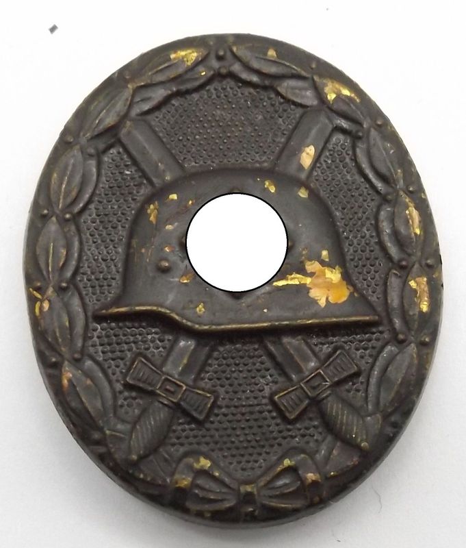 Verwundetenabzeichen schwarz 1939, Buntmetall. Verwundetenabzeichen schwarz 1939, Buntmetall.