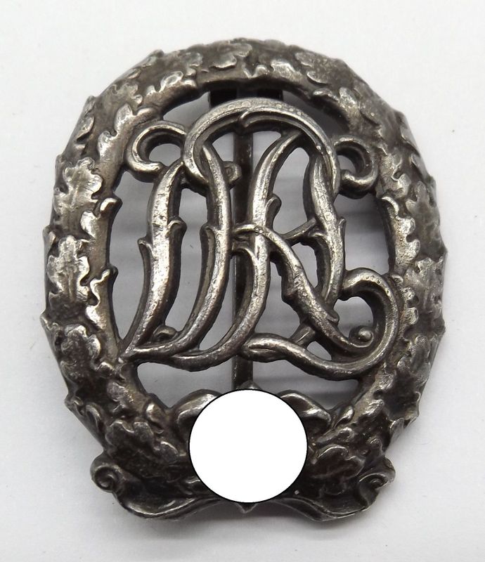Reichssportabzeichen DRL in Silber, mit Hersteller Wernstein Jena.