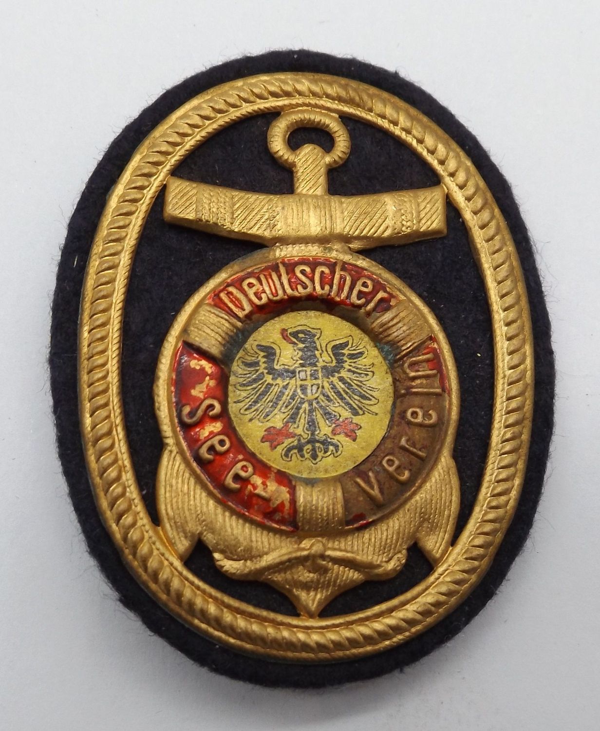Deutsches Reich: Mitgliedsabzeichen / Mützenabzeichen Deutscher See-Verein, an Nadel.