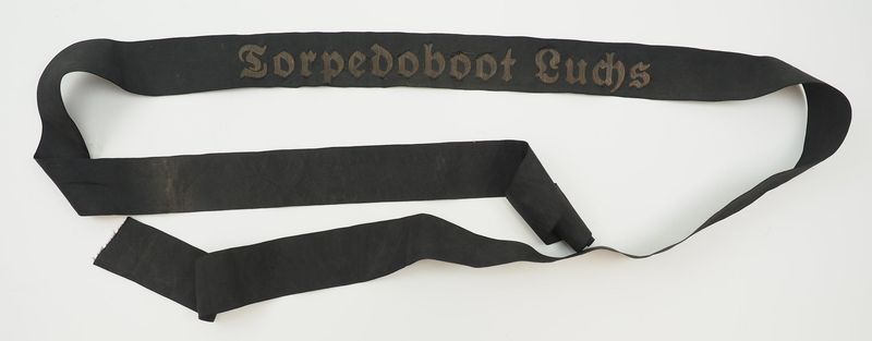 Kriegsmarine: Mützenband ,,Torpedoboot Luchs".