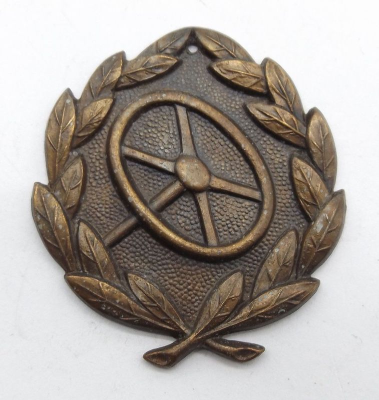 Wehrmacht: Kraftfahrbewährungsabzeichen in Bronze, mit Gegenplatte.
