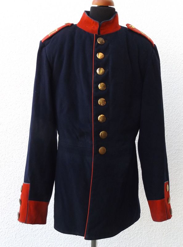 Württemberg: Waffenrock für Mannschaften im 9. Württembergischen Infanterie-Regiment Nr. 127, Ulm.