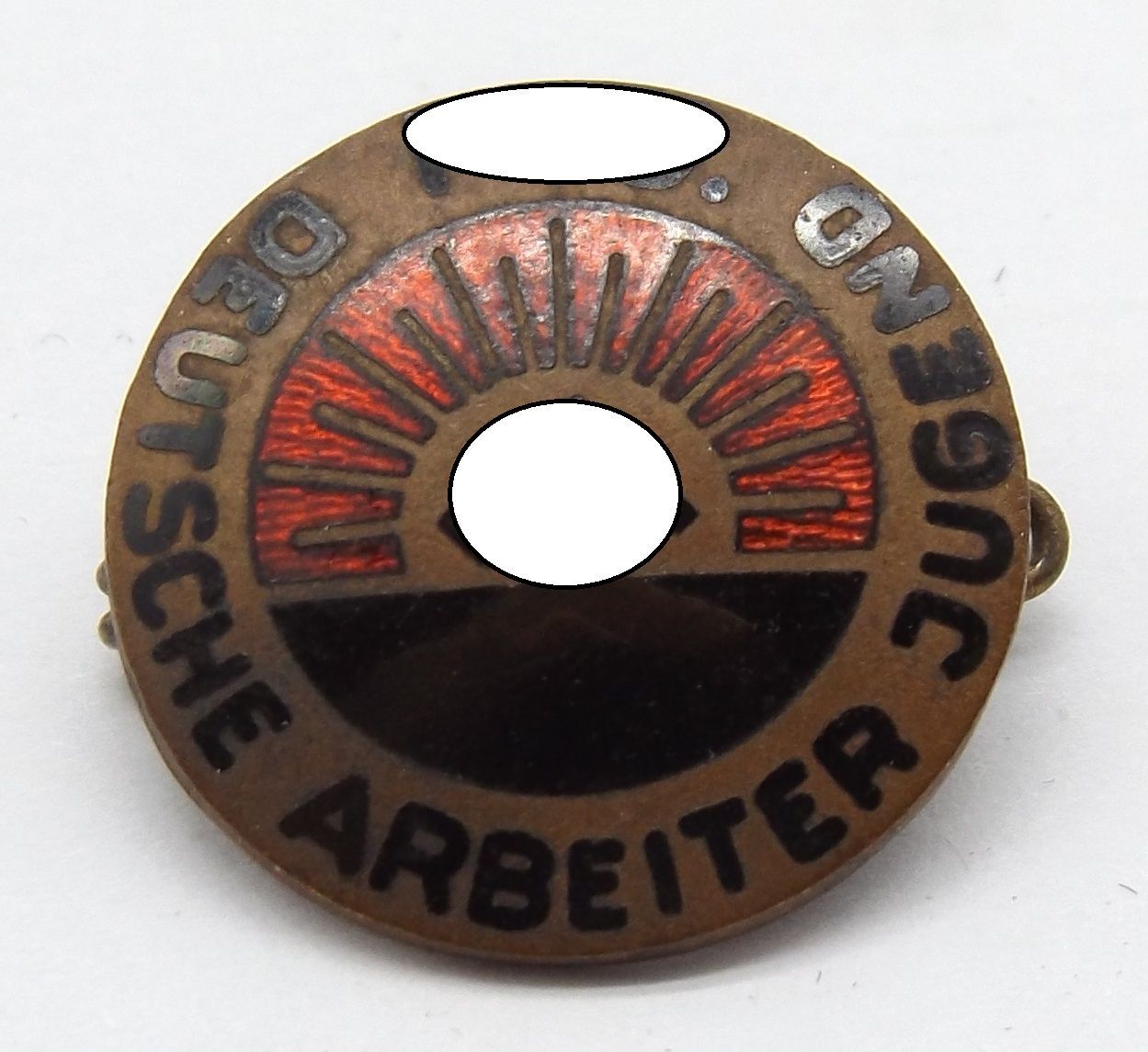 Hitlerjugend HJ: Tradidtionsabzeichen, Deutsche Arbeiter Jugend, Emaille ohne Fehler.