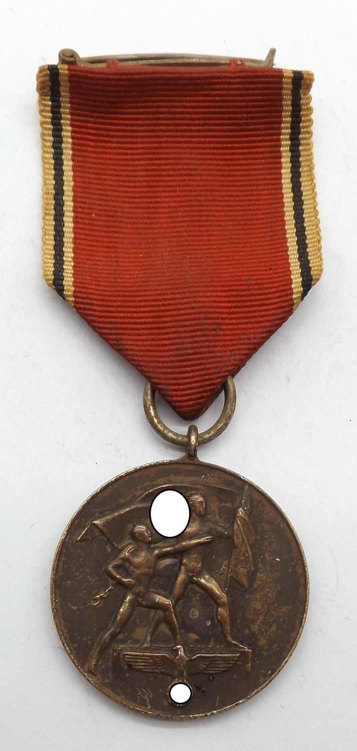 Medaille zur Erinnerung an den 13. März 1938, Anschlussmedaille Österreich, an Spange.