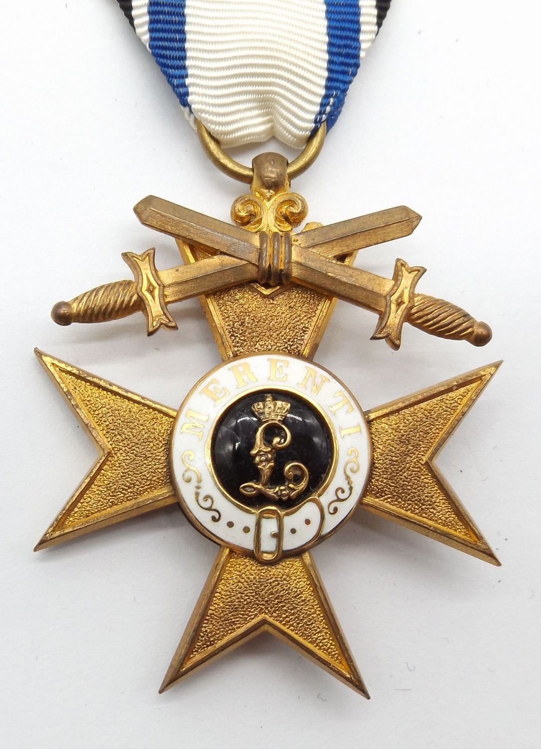 Bayern: Militärverdienstkreuz 1.Klasse mit Schwertern, am Band.