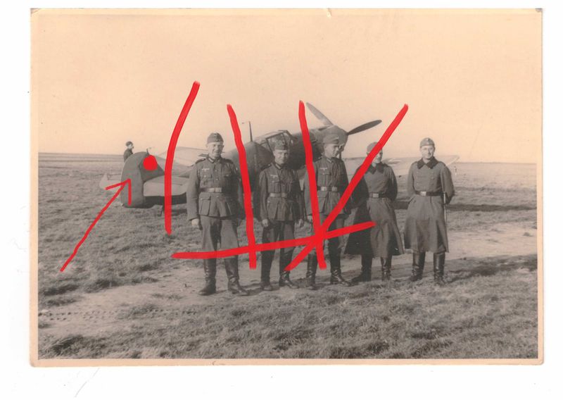 Luftwaffe: Foto Flugzeug Messerschmitt ME 109, Größe ca. 12,4 x 8,7 cm, C82.
