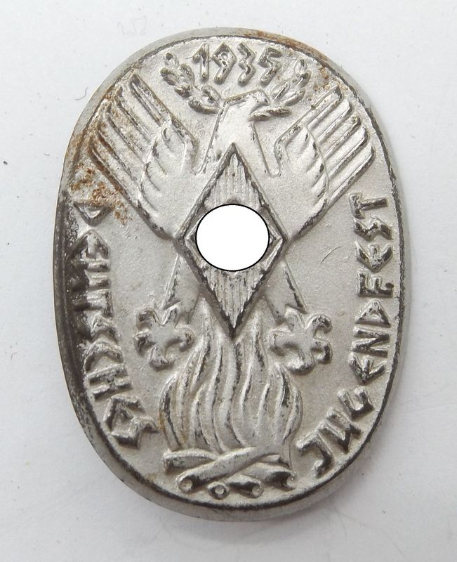 HJ: Abzeichen Deutsches Jugendfest 1935.. HJ: Abzeichen Deutsches Jugendfest 1935..