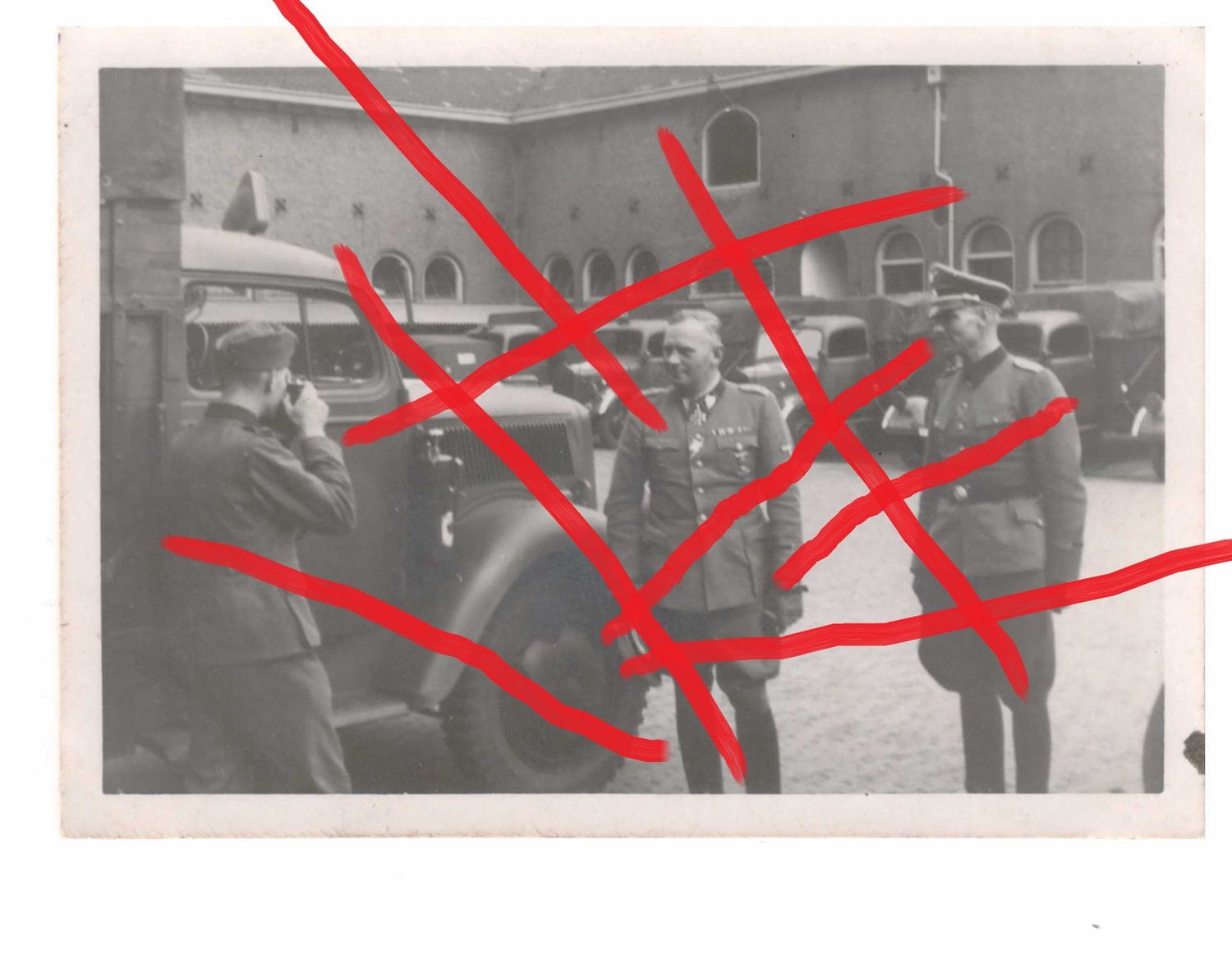 Waffen-SS: Foto SS-Obergruppenführer und General der Waffen-SS Felix Steiner, Größe ca. 8,5 x 6 cm, C88.