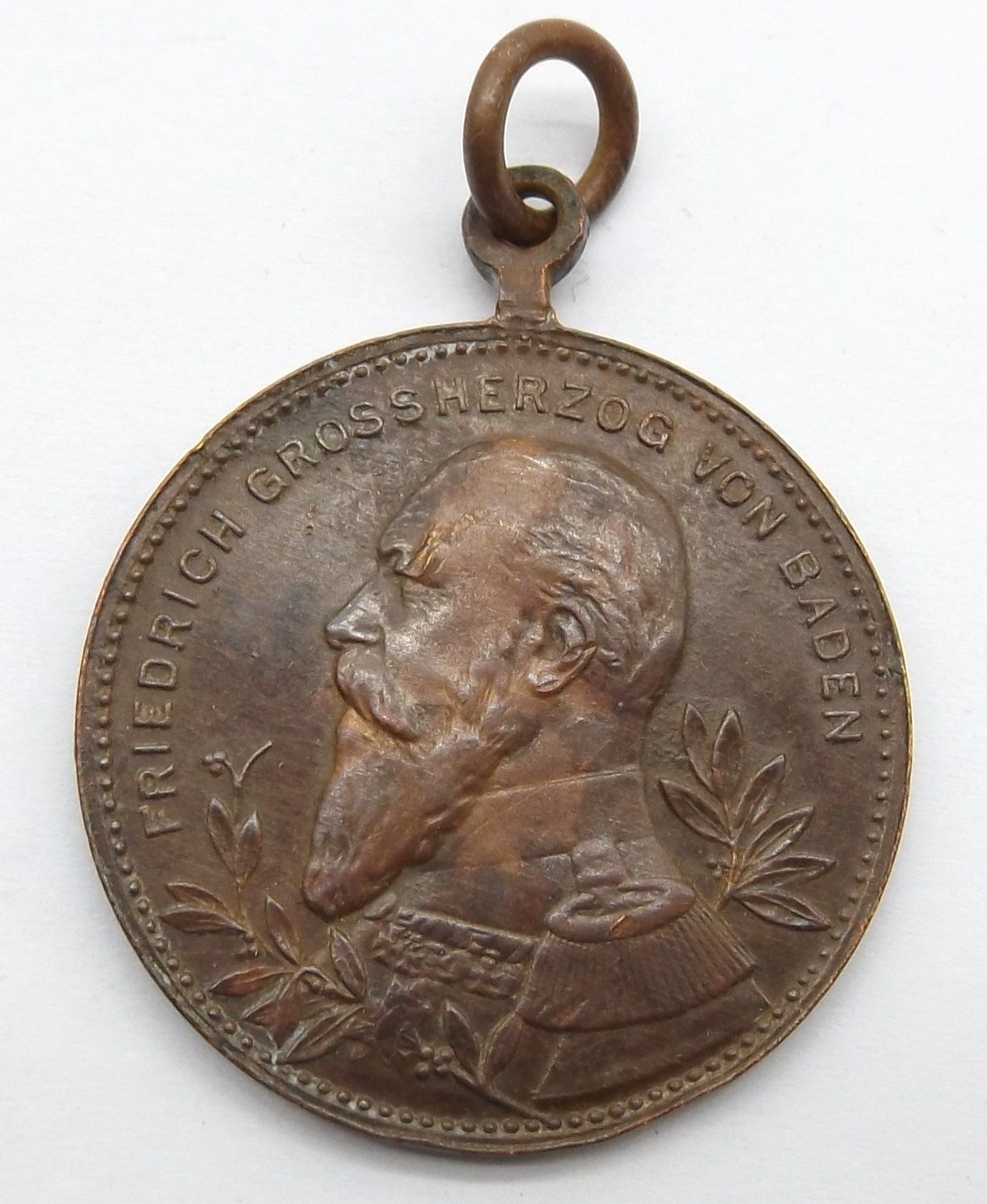 Baden: Medaille zum 50-jährigen Regierungsjubiläum Friedrich von Baden 1902.