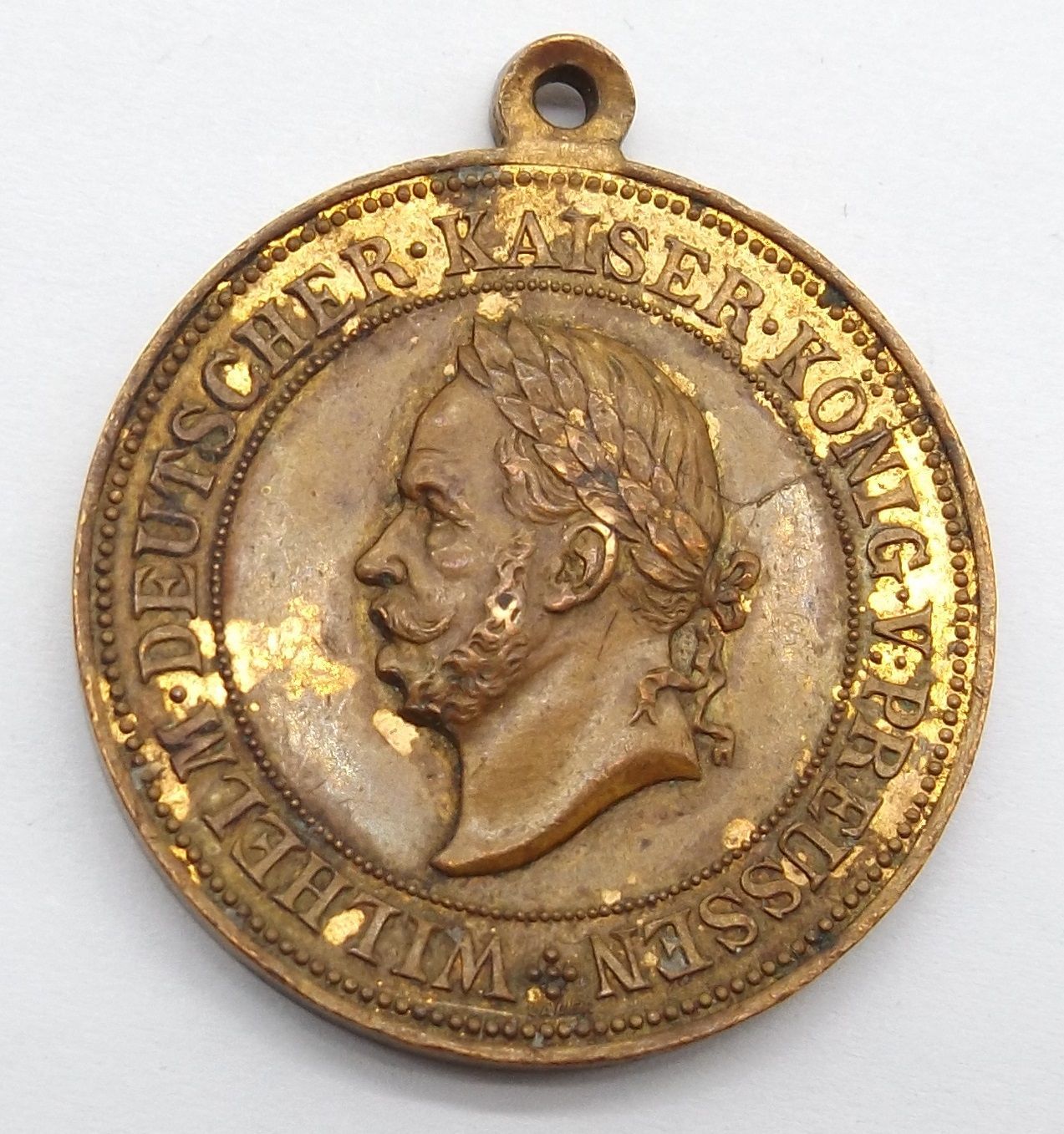 Preussen: Medaille zur 25-jährigen Jubelfeier der Thronbesteigung  Wilhelm I 1902.