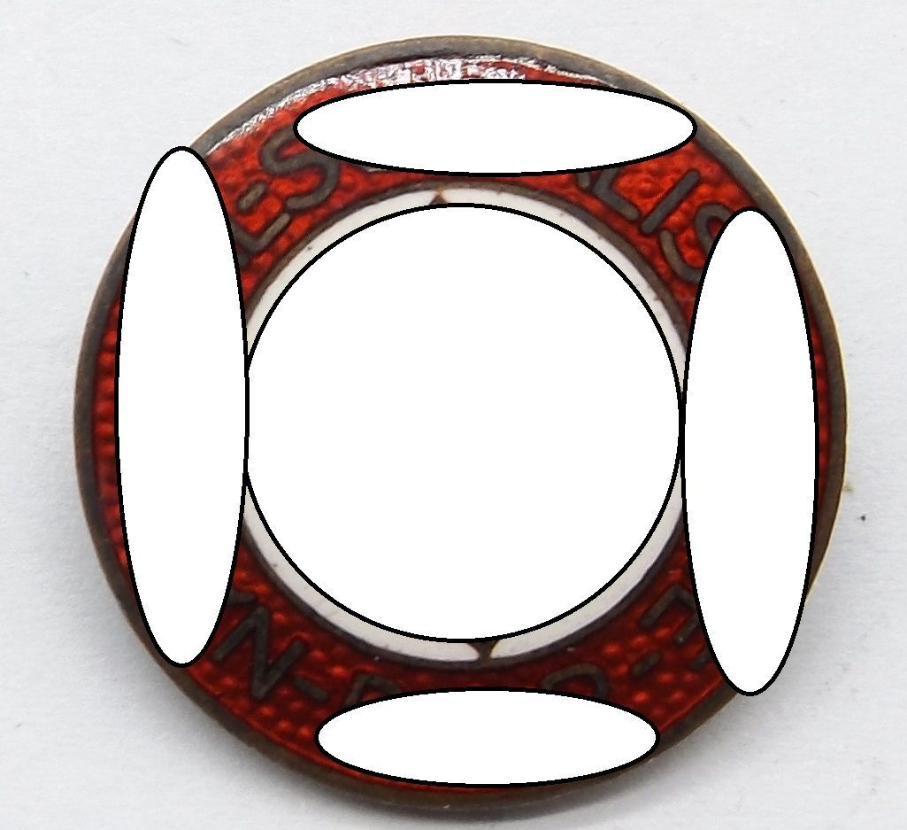 NSDAP: Parteiabzeichen, Herst. RZM M1/100 für die Firma Werner Redo, Saarlautern, Emaille unbeschädigt, seltener Hersteller. NSDAP: Parteiabzeichen, Herst. RZM M1/100 für die Firma Werner Redo, Saarlautern, Emaille unbeschädigt, seltener Hersteller.