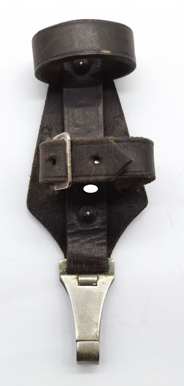 SS: Vertikalgehänge / Steilgehänge für den Dienstdolch M33, gemarkt "SS 19/38 RZM"