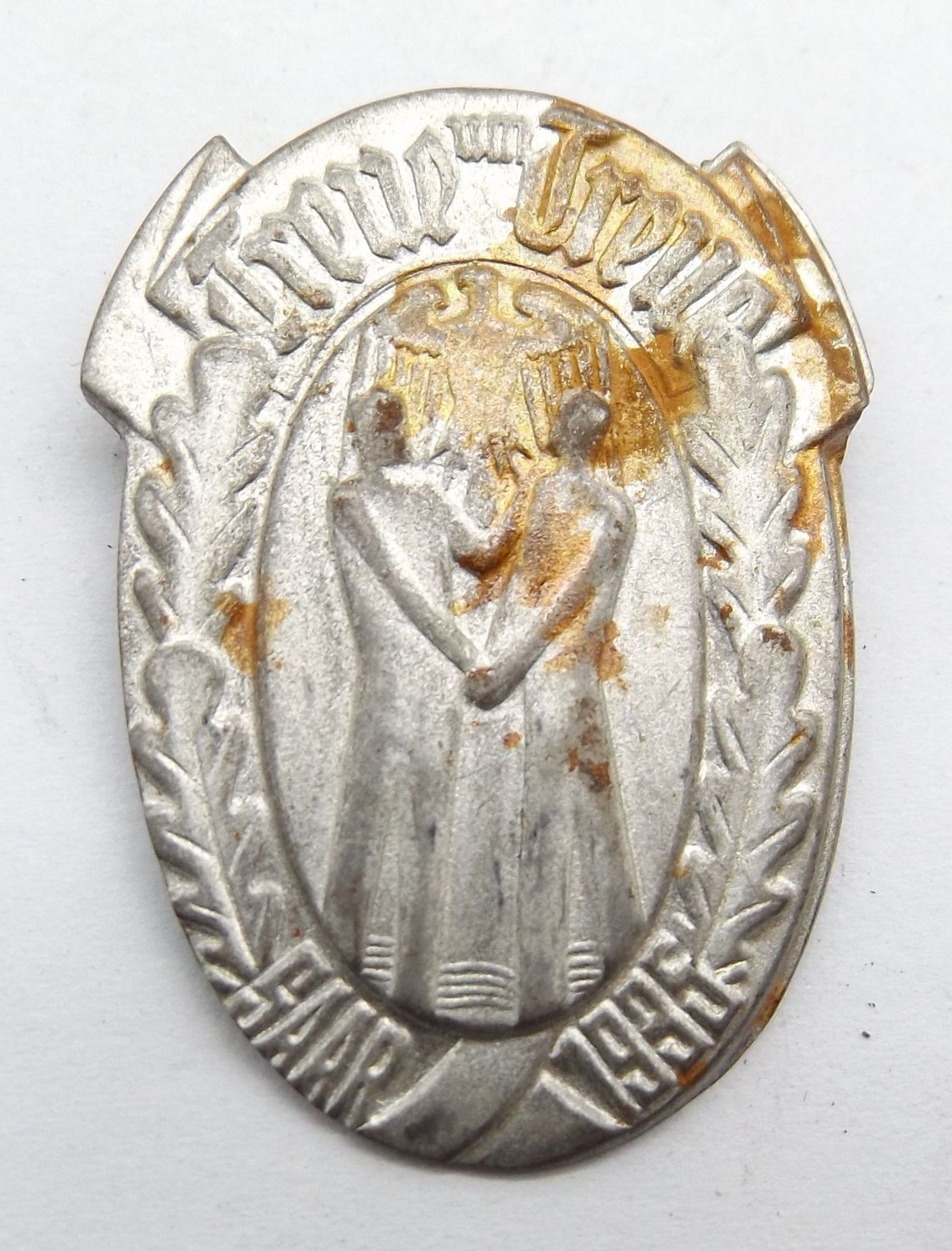 3. Reich: Abzeichen Treue um Treue Saar 1935.