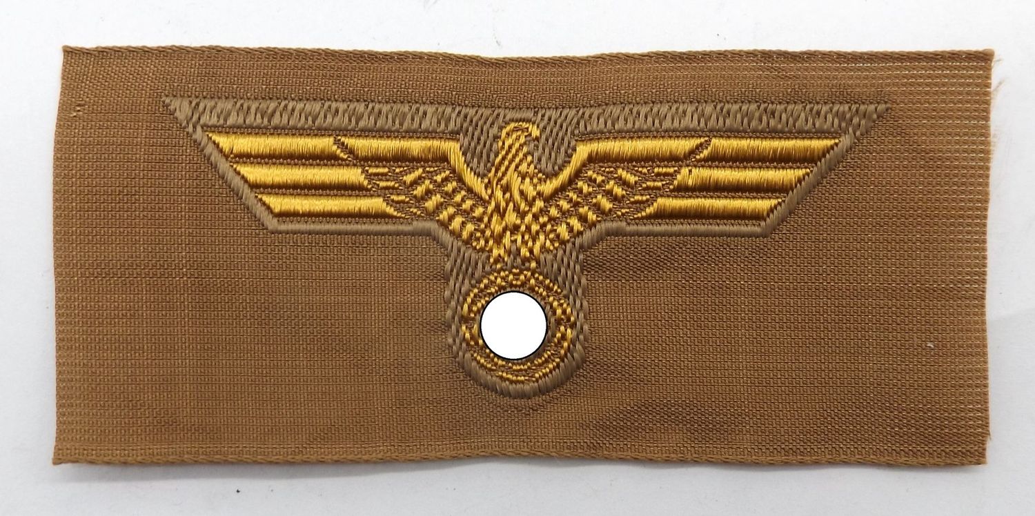Kriegsmarine: Schiffchenadler für Mannschaften in Tropenausführung.
