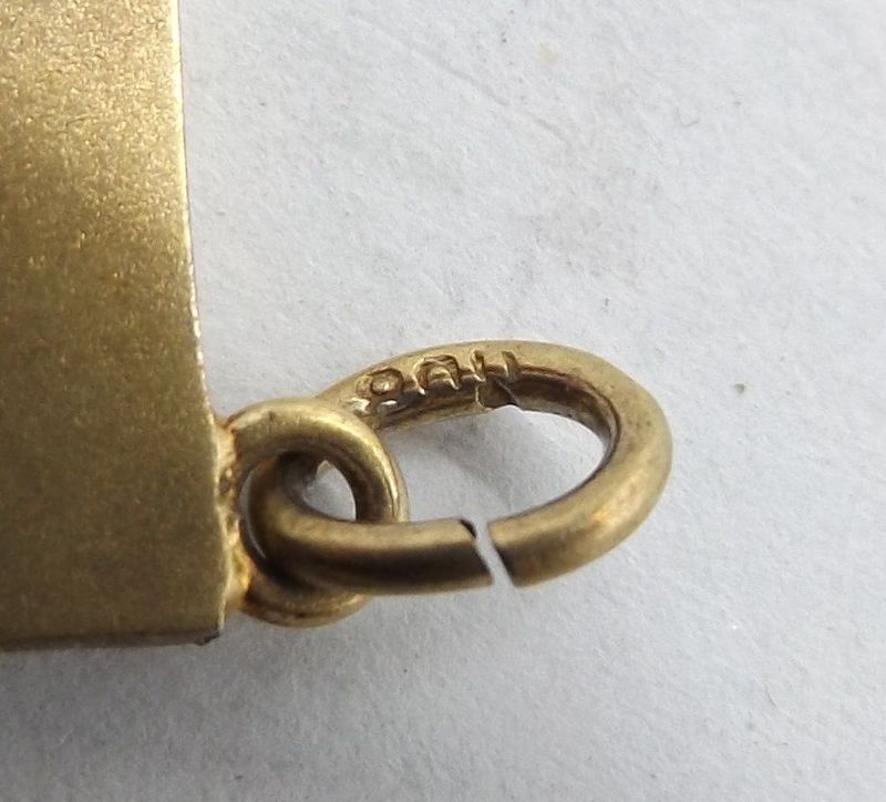 3. Reich: Patriotisches Abzeichen / Anhänger für Halskette, 800 Silber gepunzt, Größe ca. 17 x 17 mm.