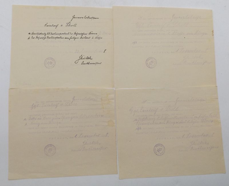 Preussen: Dokumentennachlass des Generaloberst und Generaladjutant des Kaisers Wilhelm II. Friedrich von Scholl, Generalkapitän der Schloß- und Leibgarde + General à la suite 1. Garde-Ulanen-Regiment. Preussen: Dokumentennachlass des Generaloberst und Generaladjutant des Kaisers Wilhelm II. Friedrich von Scholl, Generalkapitän der Schloß- und Leibgarde + General à la suite 1. Garde-Ulanen-Regiment.