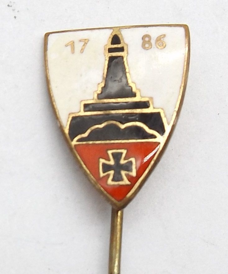 3. Reich: Mitgliedsnadel Kyffhäuserbund, rückseitig GES. GESCH.