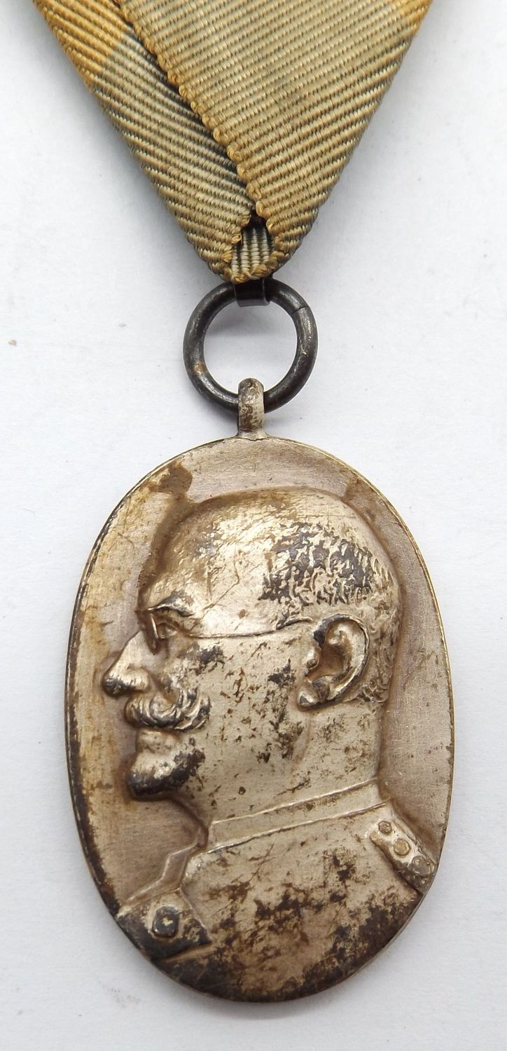 Bayern:  Prinz Alfons Jubiläumsmedaille 25 Jahre Protektor für Schützenvereine, am Dreiecksband.