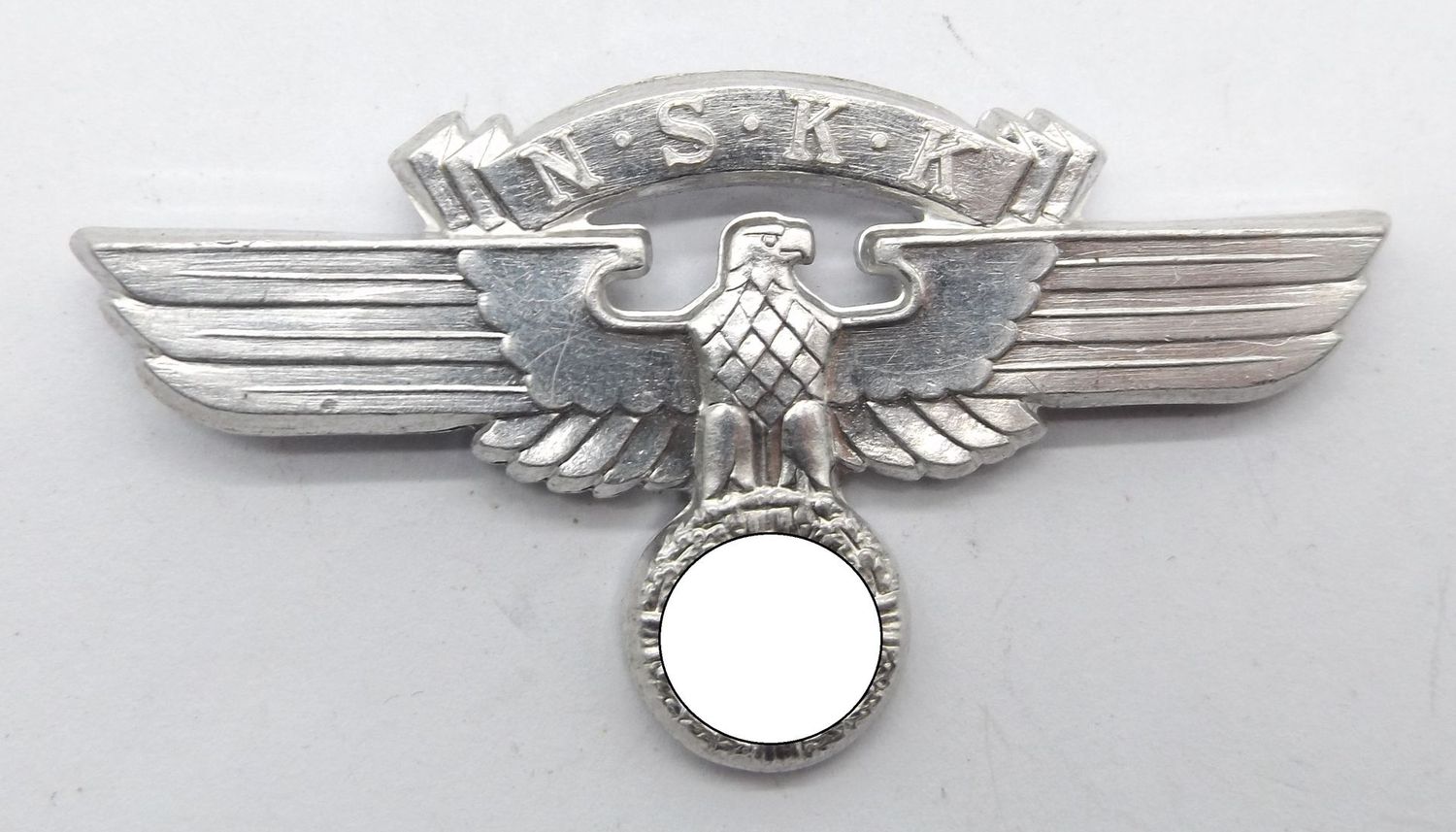 3. Reich: NSKK Mützenadler, Alu, Hersteller RZM M1/102 für die Firma Frank & Reif, Stuttgart.