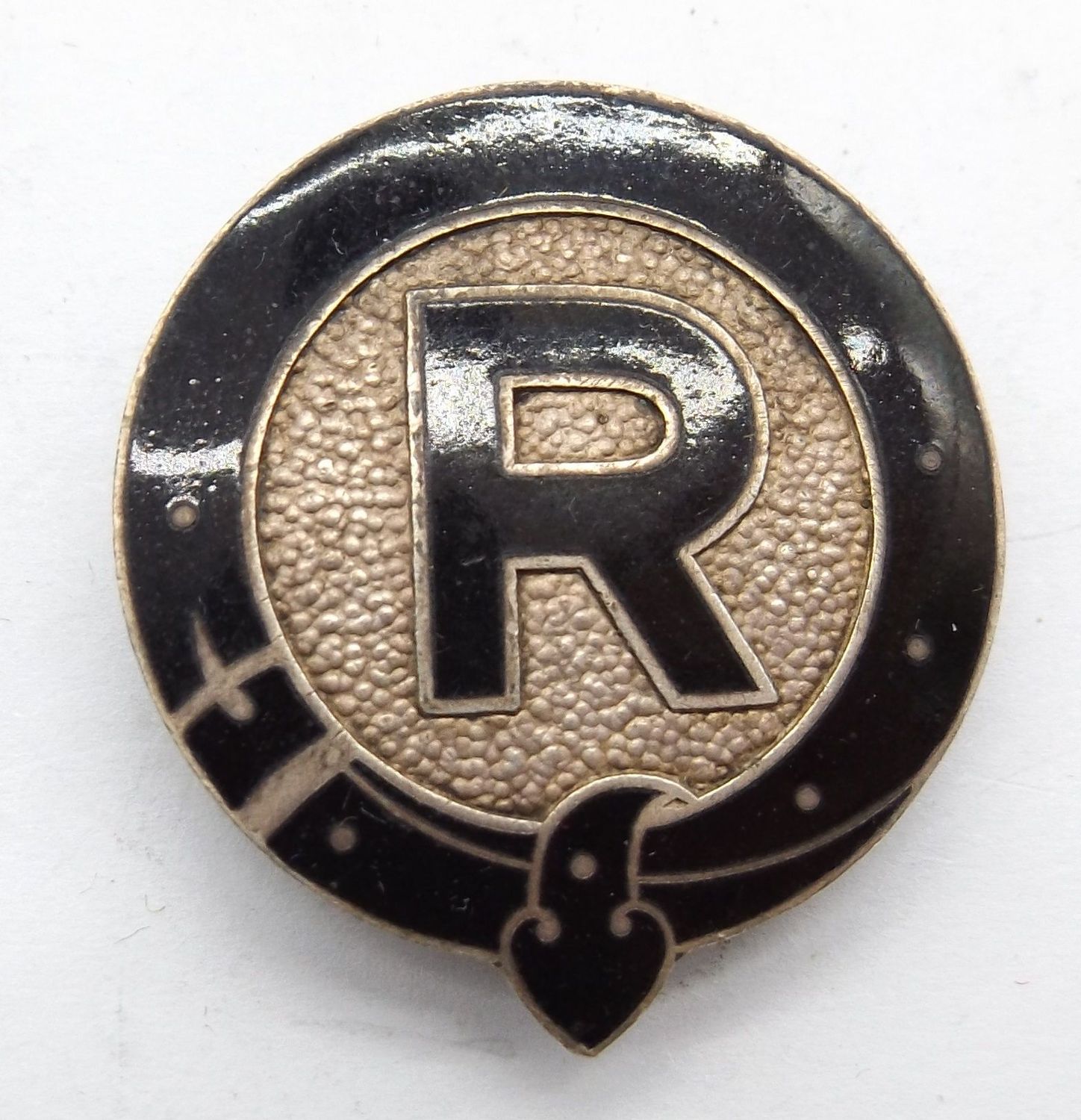 3. Reich: Mitgliedsabzeichen Reichsverband für Zucht und Prüfung des deutschen Warmbluts, an Knopf, Hersteller Godet Berlin, ca. 31 mm.