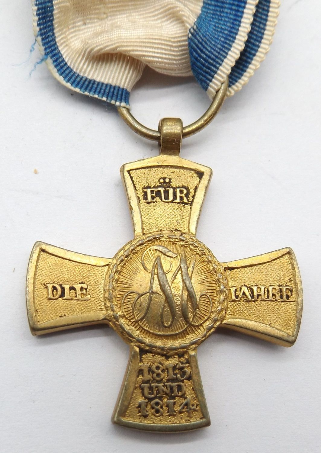 Bayern: Militärdenkzeichen für die Jahre 1813 und 1814, mit einem Band.