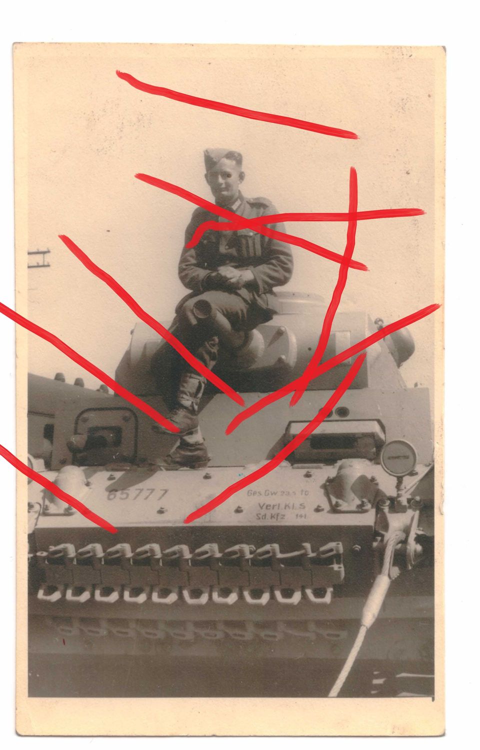 Wehrmacht: Foto Panzer Sd.Kfz.141 Pz. Kpfw.III (5cm) Ausf. H, PK-Größe, C102.