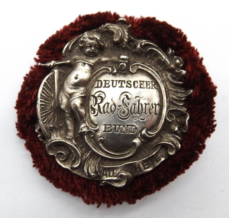 Deutsches Reich: Mitgliedsabzeichen Deutscher Radfahrer Bund, an Nadel.