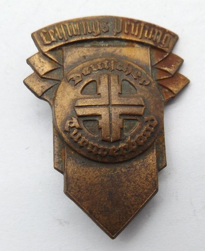 Deutsches Reich: Leistungsprüfungsabzeichen Deutscher Turnerverband in der Tschecheslowakei, um 1930.