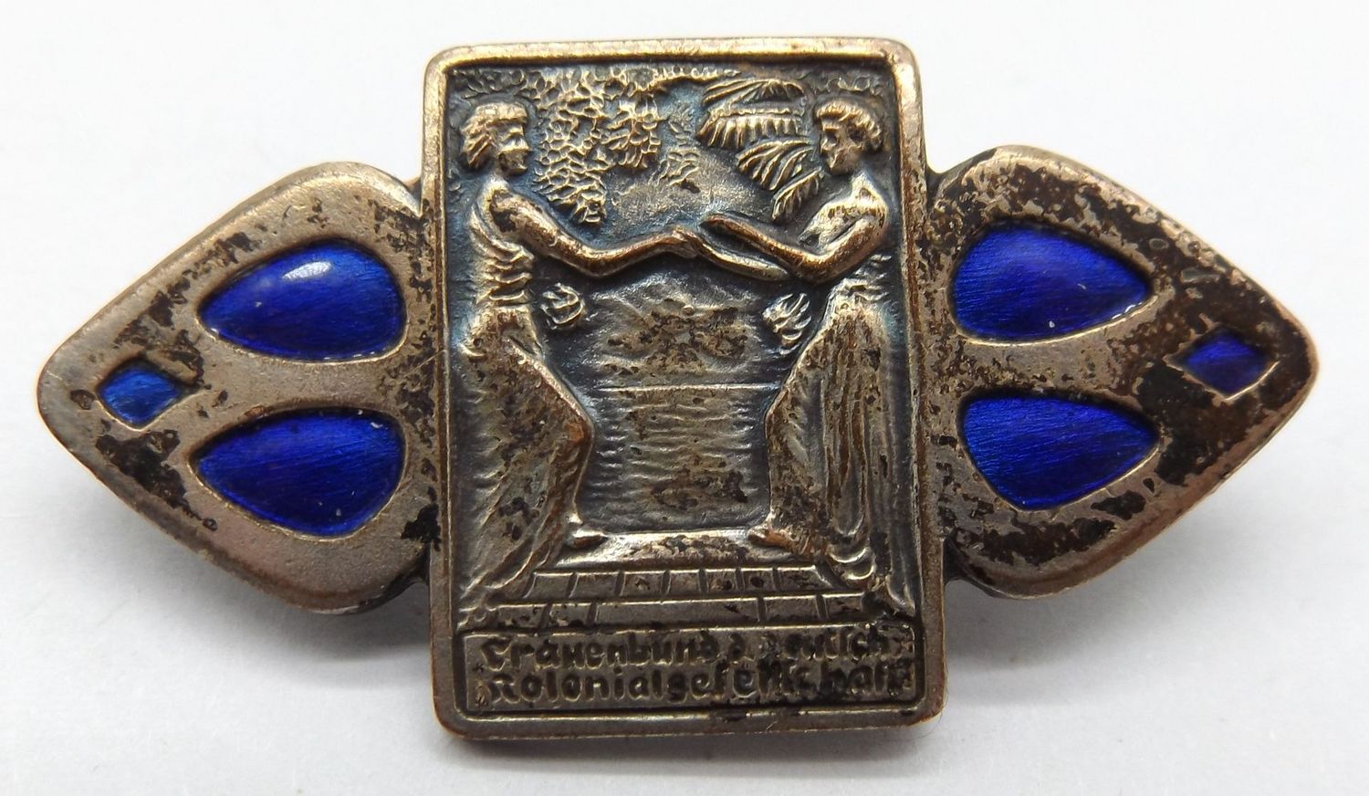 Deutsches Reich: Mitgliedsspange Frauenbund der Deutschen Kolonialgesellschaft, ca. 37x21 mm.