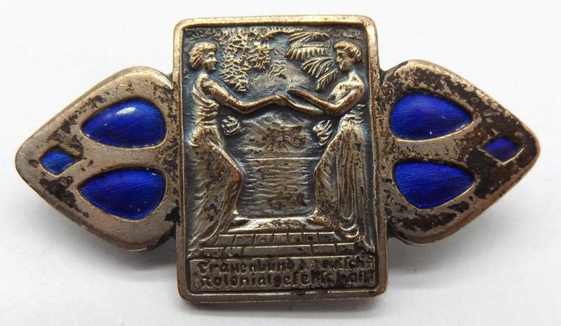 Deutsches Reich: Mitgliedsspange Frauenbund der Deutschen Kolonialgesellschaft, ca. 37x21 mm.