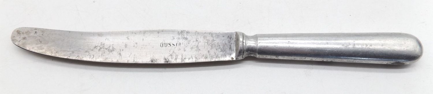 Wehrmacht: Kantinenbesteck Messer, gestempelt Heeresadler und Hersteller C&CW 43.