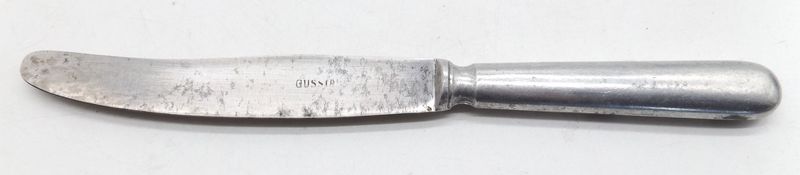 Wehrmacht: Kantinenbesteck Messer, gestempelt Heeresadler und Hersteller C&CW 43.