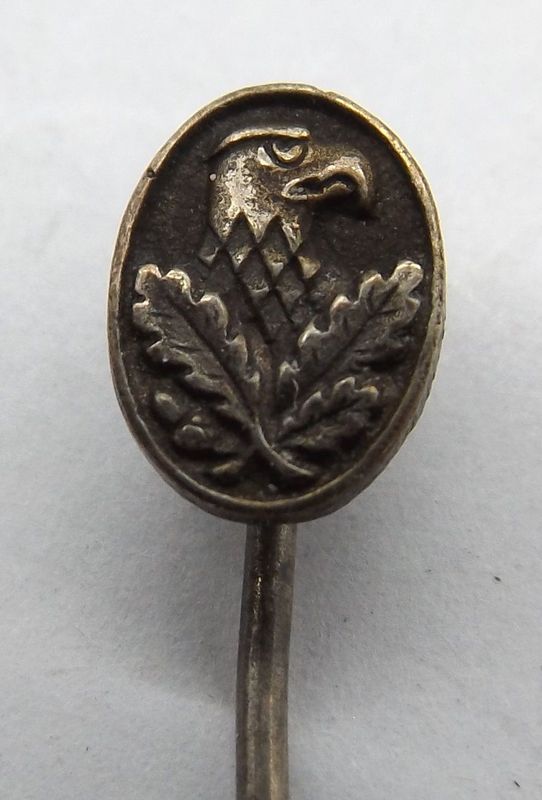 Wehrmacht: Scharfschützenabzeichen, Miniatur, an Nadel, Maße ca. 9 x 6 mm.